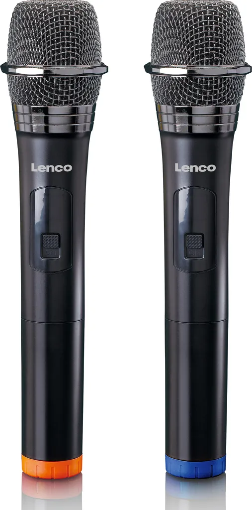 Microphones sans fil Lenco MCW-020BK anti interférence et configuration rapide