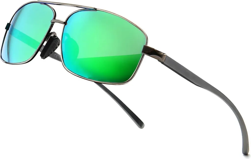 Lunettes de soleil polarisées Al-Mg pour hommes UV400 CAT 3 de 62mm