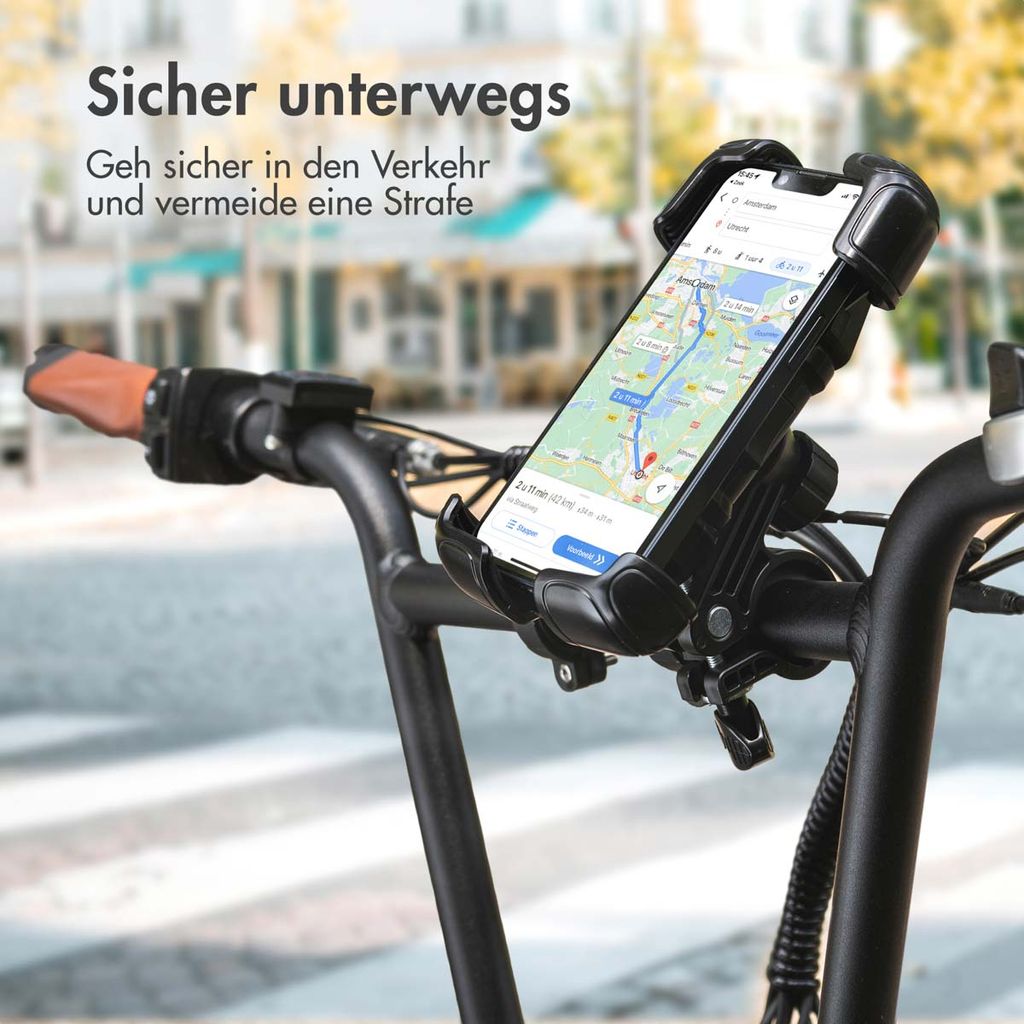 Accezz Handyhalterung für das Auto für das iPhone 14 - Verstellbar -  Universell – Lüftungsgitter - Schwarz