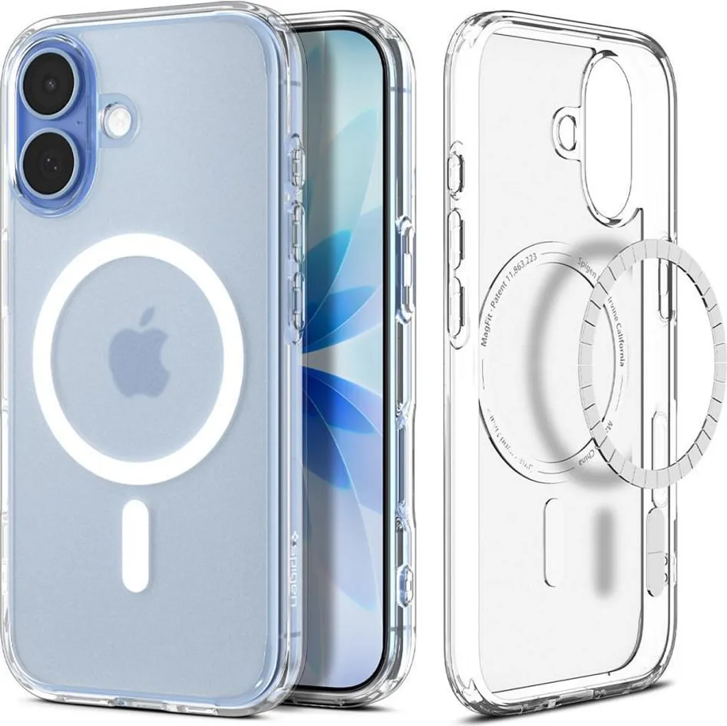 Spigen Ultra Hybrid MagSafe iPhone 17 Custodia Trasparente Anti-ingiallimento