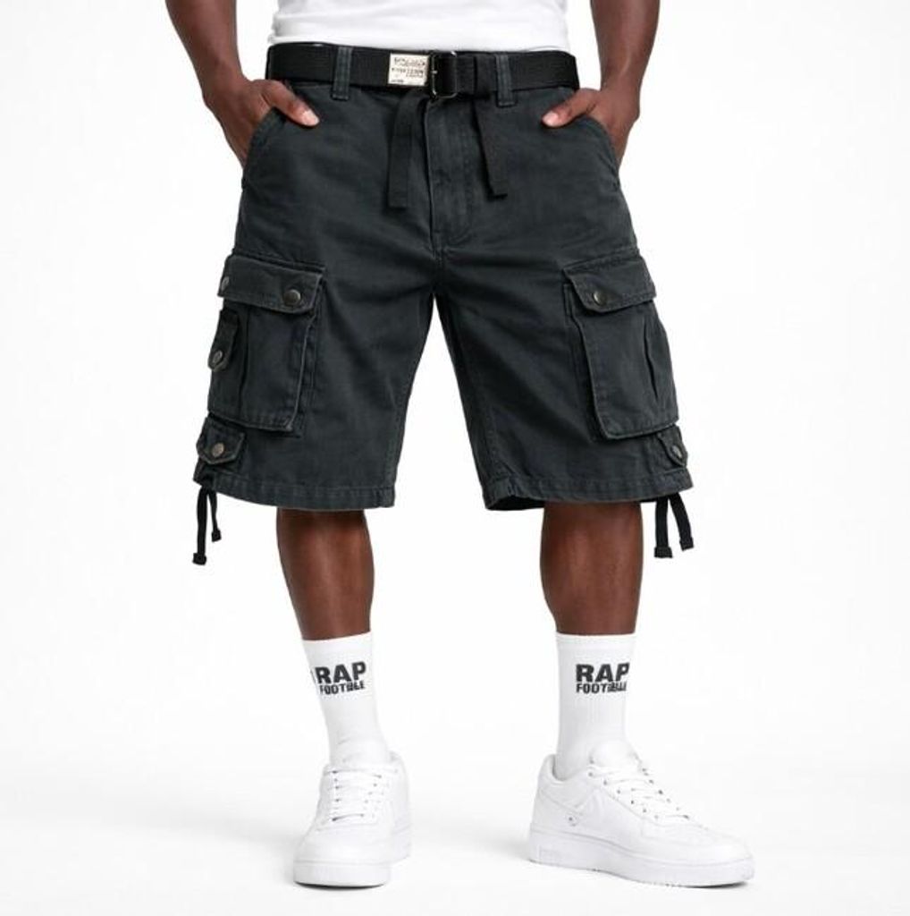Pantaloncini Surplus Division Uomo Nero - M Immagine del prodotto 
