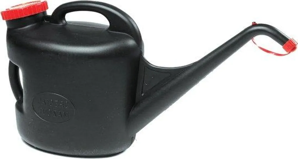 Arrosoir 11 L noir en plastique robuste pour entretien du jardin