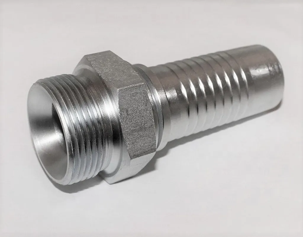 Raccord hydraulique AGF DN32 pour flexibles de 1.1/4" étanche joint plat BSP