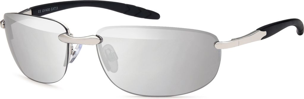Matrix Style Sonnenbrille Agent Smith Neo Sport Herren Damen 2144BM Silber