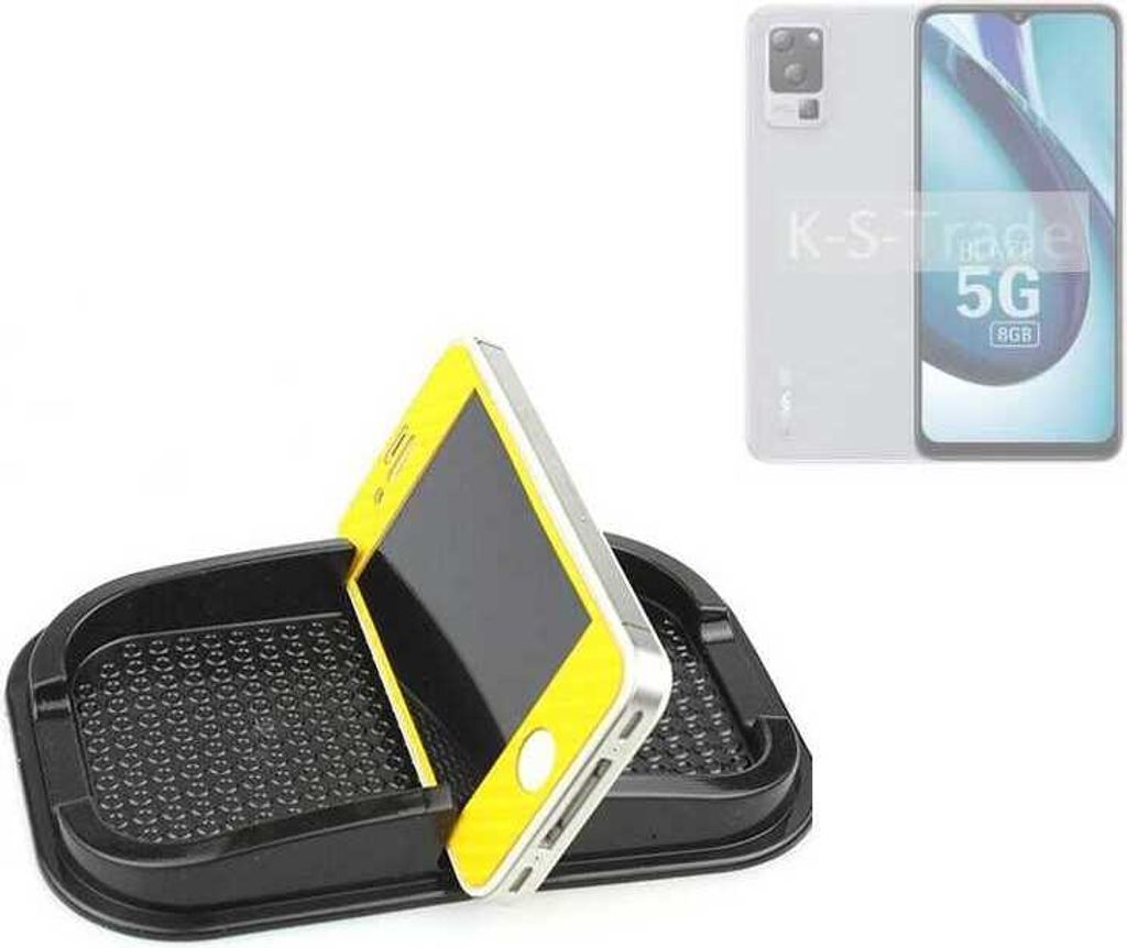 K-S-Trade Auto Anti Rutsch Matte Smartphone-Halter kompatibel mit Lava Blaze 1X 5G Haft Pad Armaturenbrett Handy-Halterung Silikon