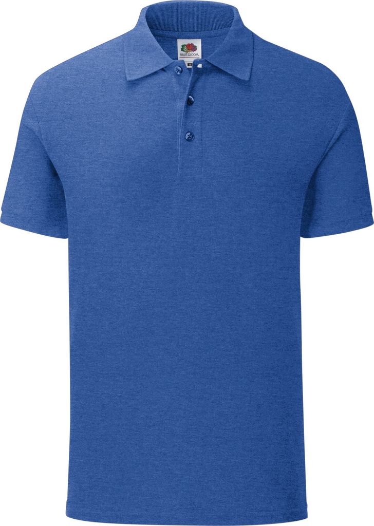 Fruit Of The Loom Herren Poloshirt Iconic RW6516 (L) (Royal meliert)