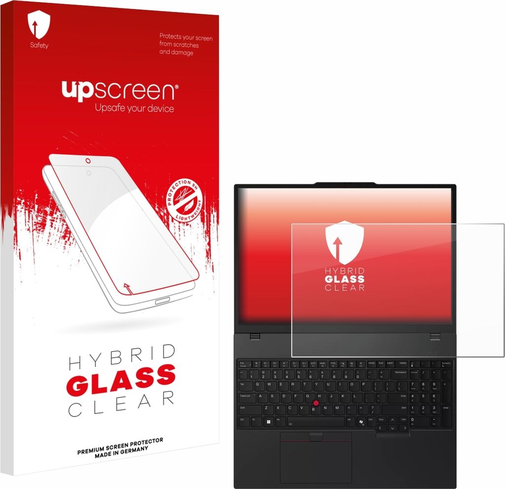 upscreen Schutzglas für Lenovo ThinkPad T16 Gen 4 Schutzfolie Panzer Folie Glas Display Schutz klar