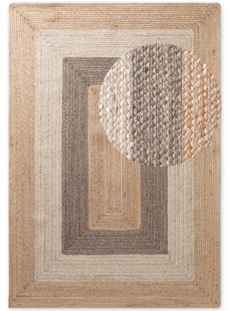 Hanse Home Juno Jute Teppich Juno Fusion Natur Gold Multifarben