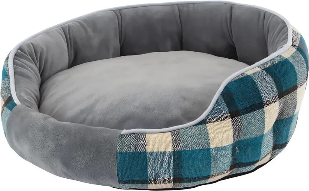 Offerta Cuccia Circolare M Blu A Quadri - Il Miglior Prezzo Online