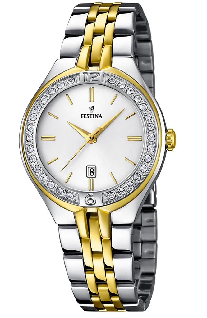 Orologio Festina Donna F16868/1 Mademoiselle | Acciaio Bicolore e Zirconi