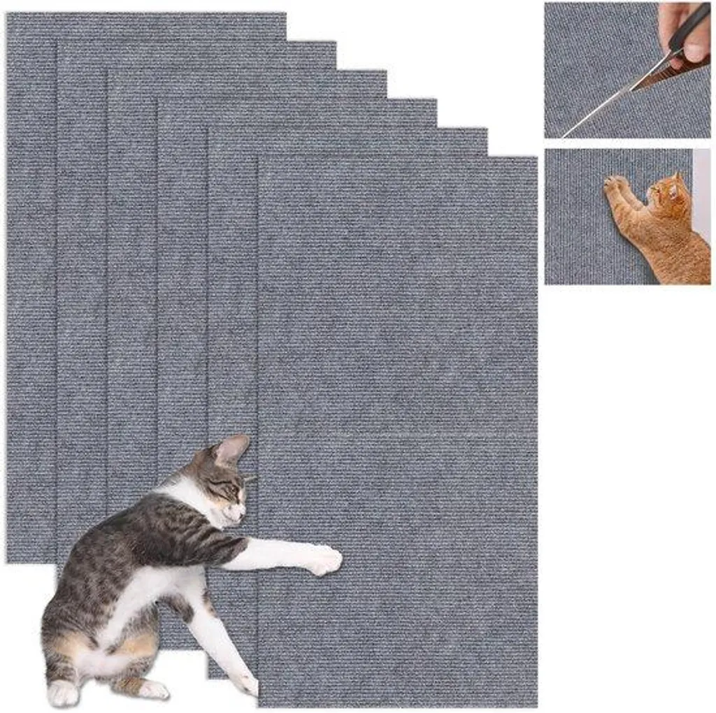 Tapis d'escalade pour chat arbre mural modulable en feutre gris 6u