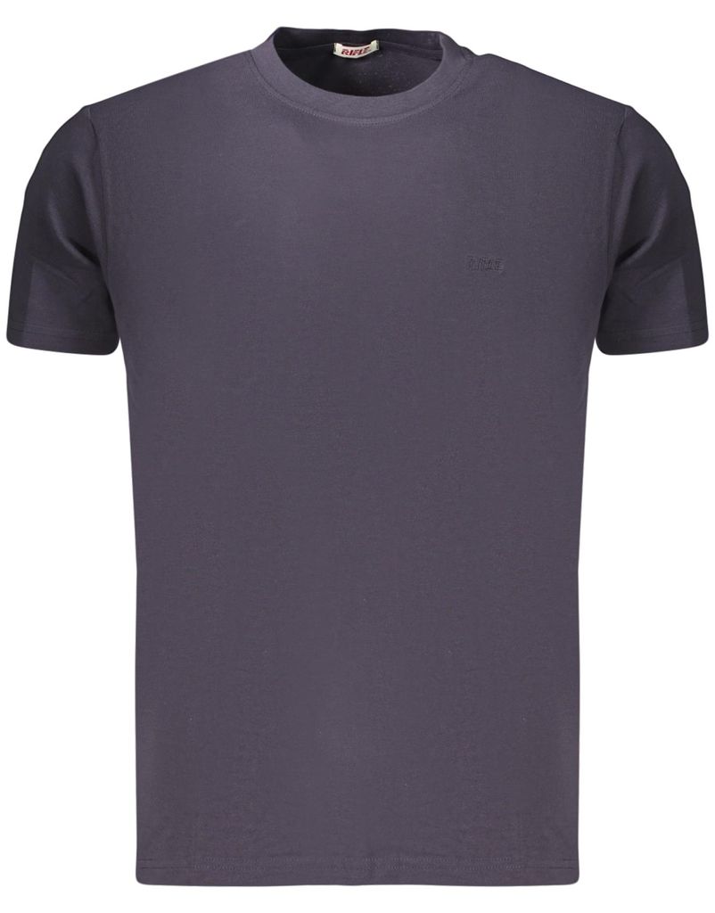 Blaues Herren Kurzarm T-Shirt mit Stickerei und Logo-Design