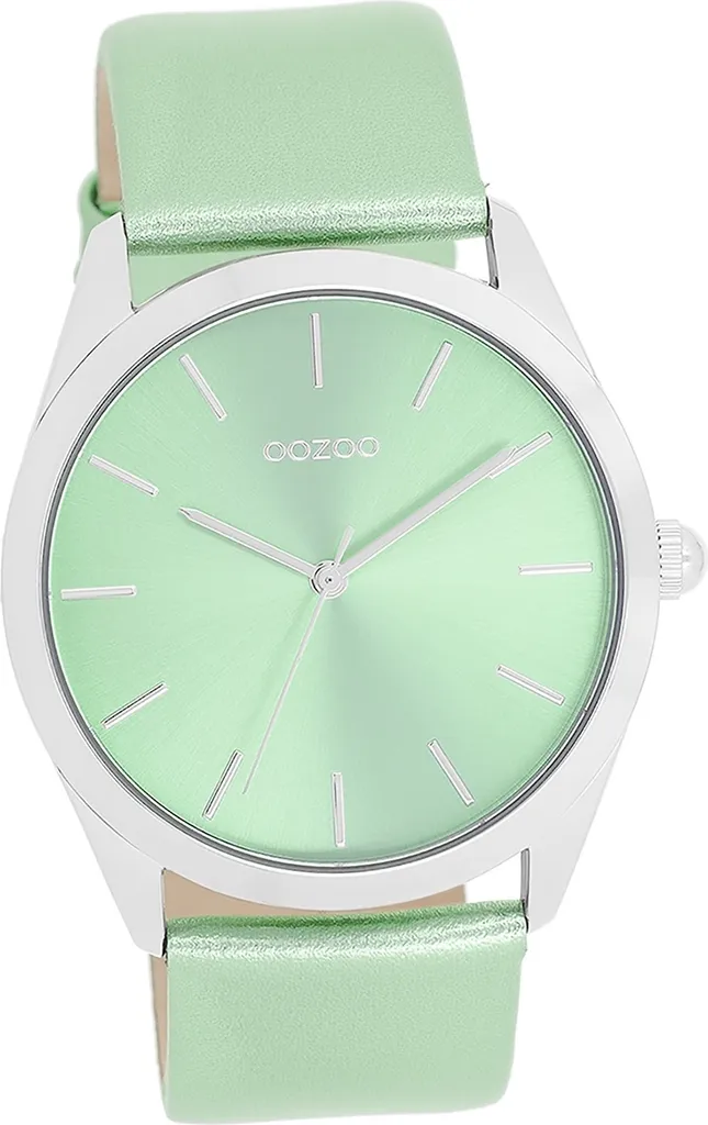 Oozoo Orologio Analogico Verde Menta C11336 | Pelle Genuina