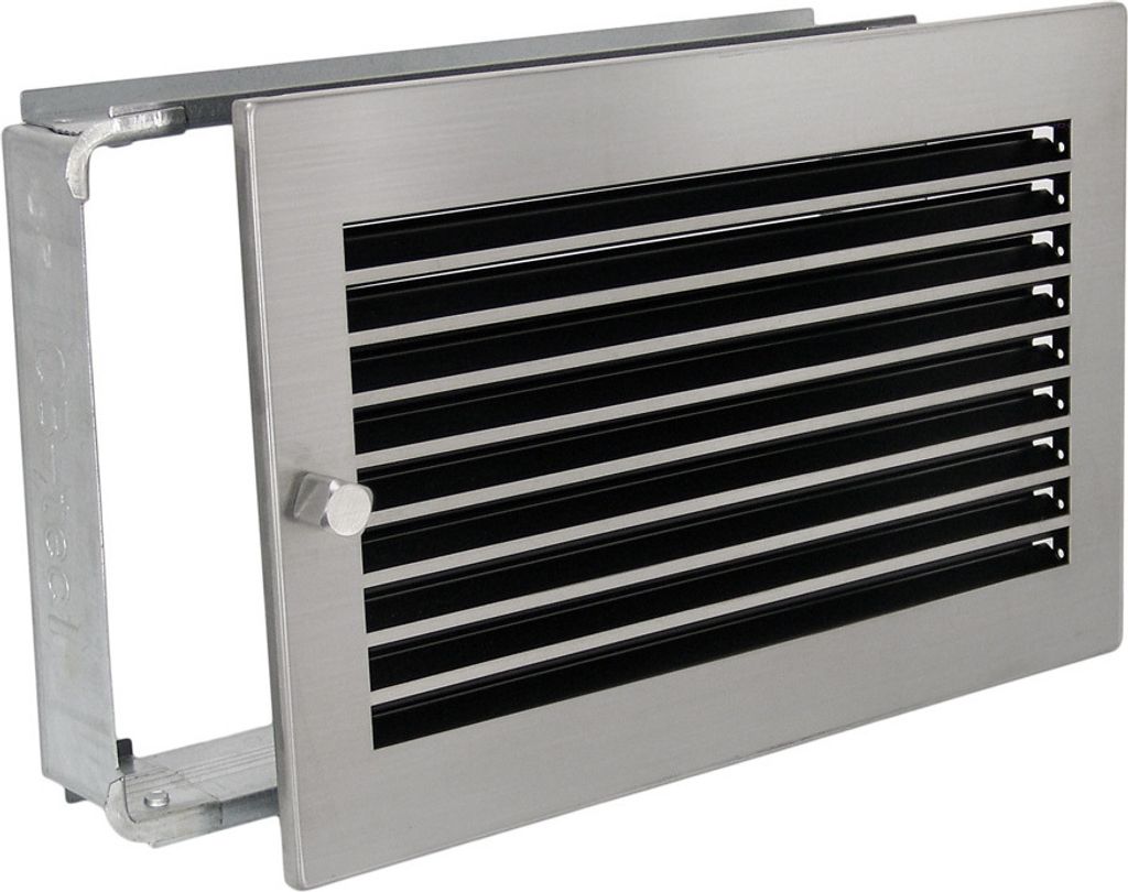 Warmluftgitter WG 3523 MESM mit Edelstahl Blende 350x230mm Zuluft Abluftgitter