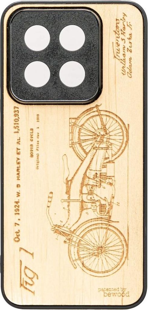Bewood Holzhülle für Xiaomi 14T Pro HARLEY PATENT ANIEGRE