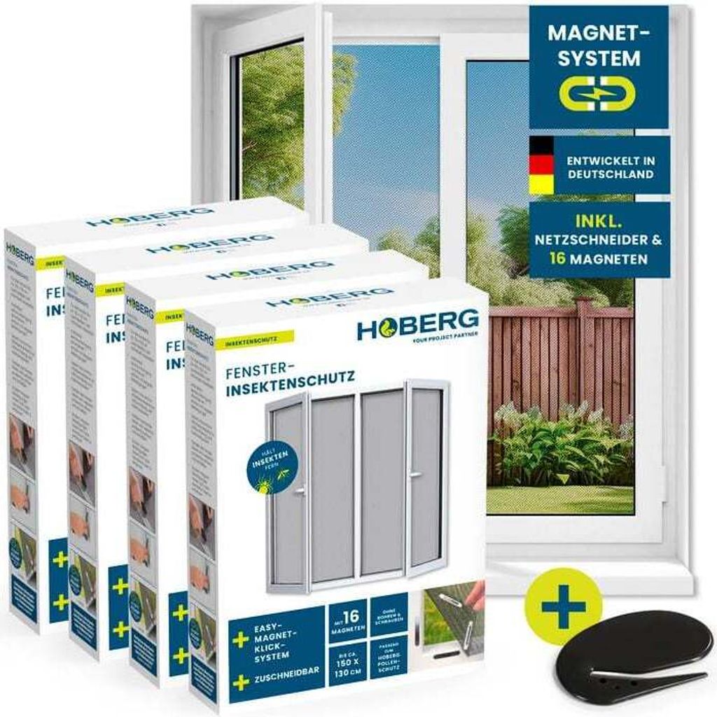 Hoberg sieť proti hmyzu do okien 150 x 130 cm – 16 Obrázok produktu 