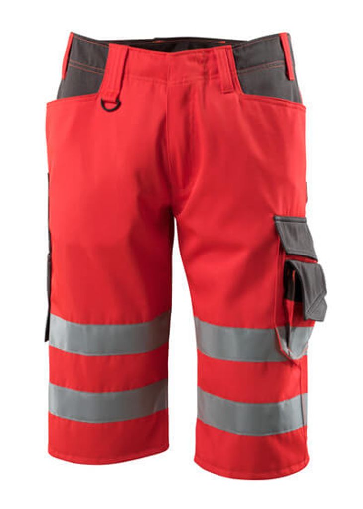 MASCOT Luton Dreiviertel-Hose Größe C44, hi-vis rot/dunkelanthrazit | Packung (1 Stück)
