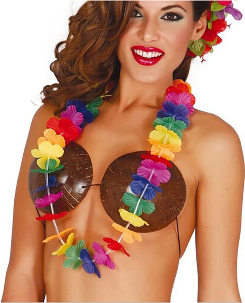 Havajský věnec barevný - Hawaii - 90 cm Obrázek produktu 