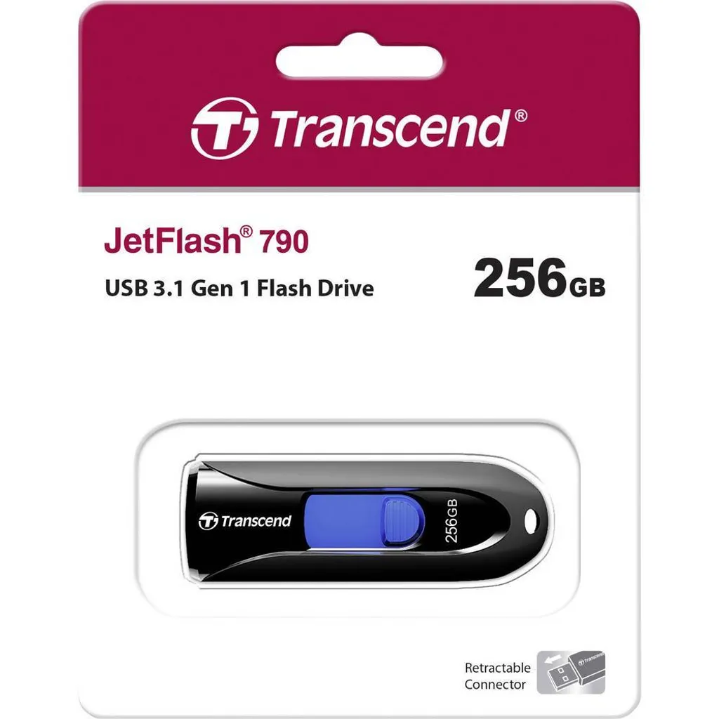 Plus de Capuchon Perdu avec la Clé USB 256 Go Transcend JetFlash 790 - 9