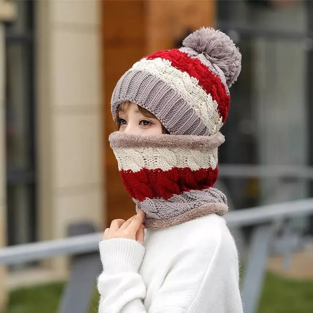 Idea Regalo Inverno: Set Cappello e Sciarpa Nero KP21304 - 5
