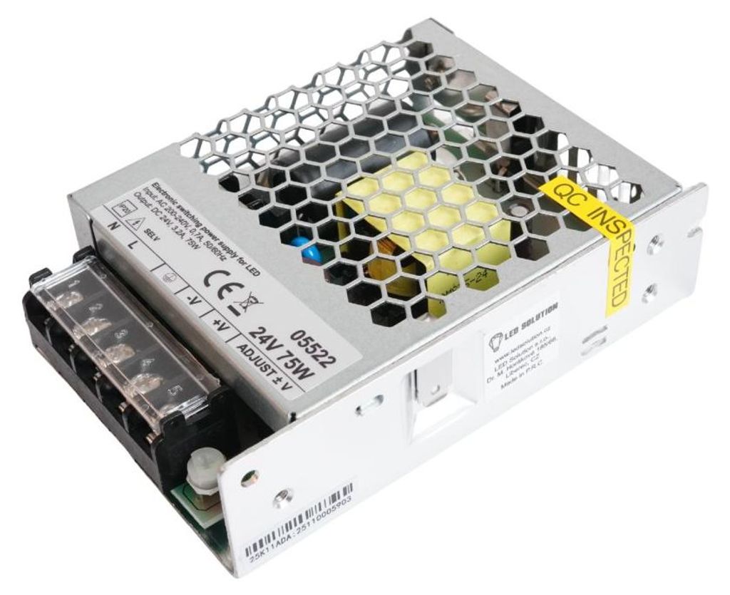 LED Solution LED zdroj (trafo) 24V 75W - vnitřní 05522 Obrázek produktu 