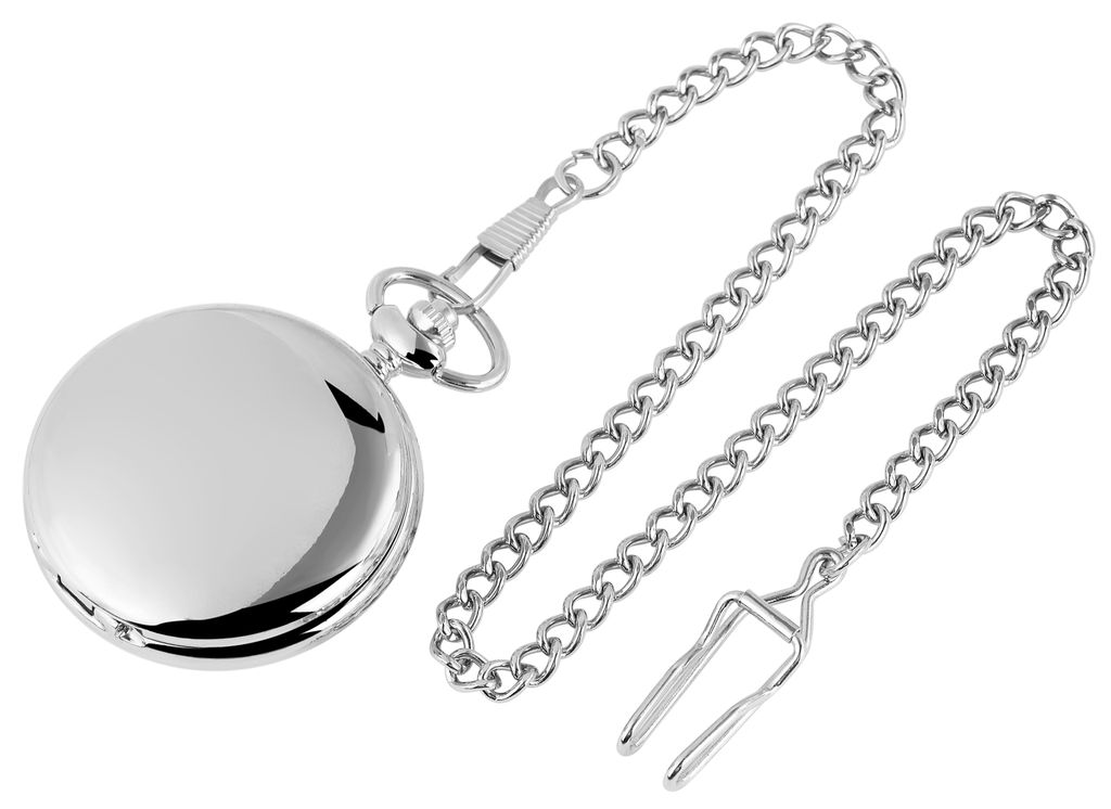 Excellanc Herren-Taschenuhr Metall Druckknopfverschluss Produktbild 3