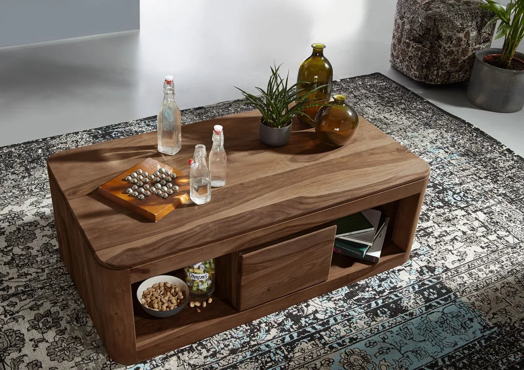 Table basse 118x65 Palissandre Smoked cherry TORONTO #152 MASSIVMOEBEL24 - 2