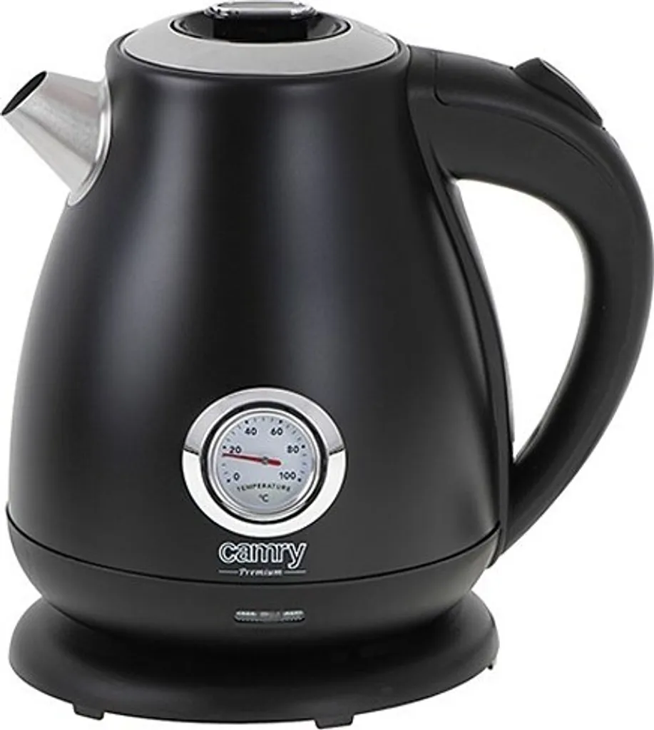 Bouilloire Électrique Inox avec Thermomètre Camry CR 1344 Noire 1,7 L