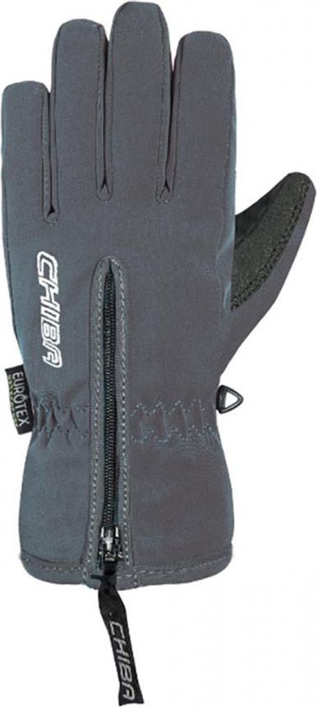 CHIBA Kids Basic Finger - Kinder-Fahrradhandschuhe dunkelgrau, Größe VI, wasserdicht