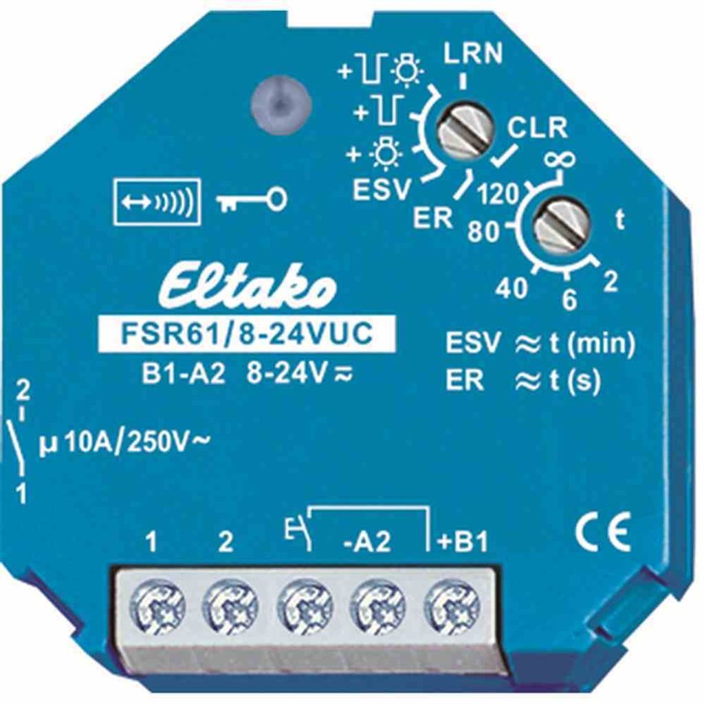 Eltako FSR61/8-24VUC Funkaktor Stromstoß Schaltrelais 1S potenzialfrei 30100004