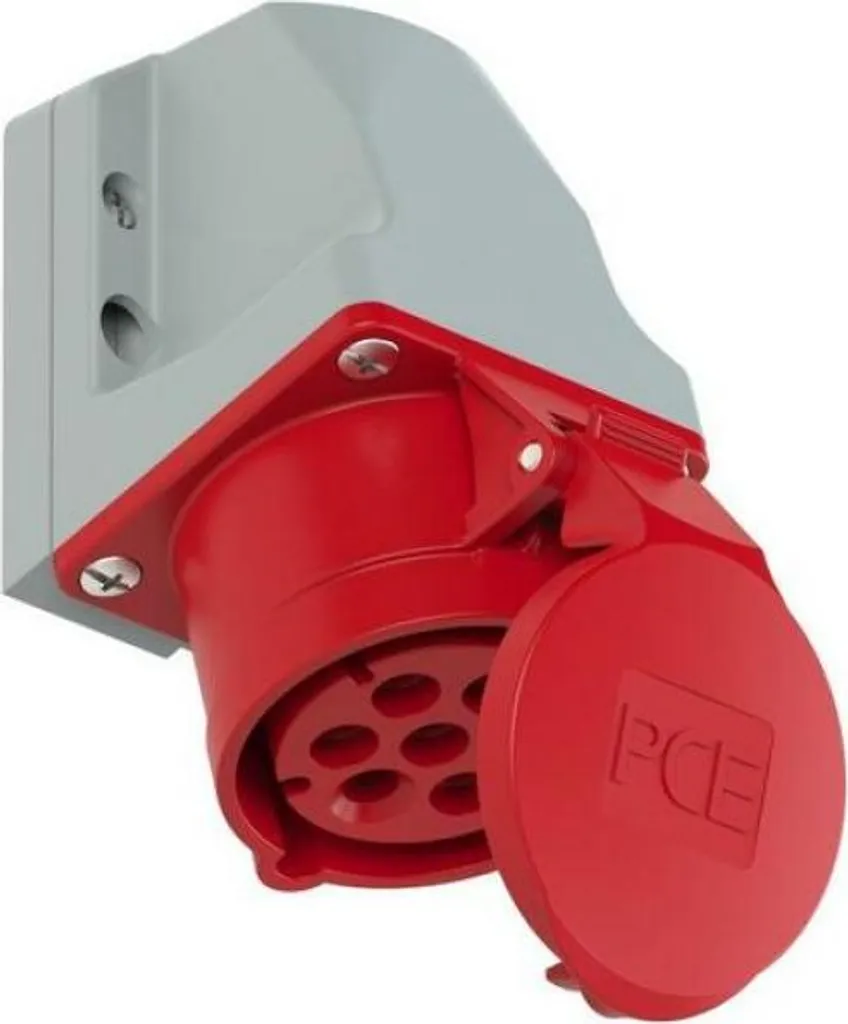 Prise murale industrielle PCE 16A 7p 6h IP44 haute résistance chocs