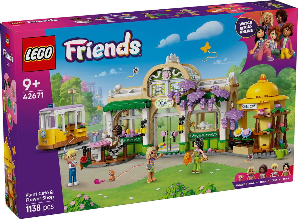 LEGO Friends Kaviarenka s množstvom rastlín a kvetinárstvom Obrázok produktu 