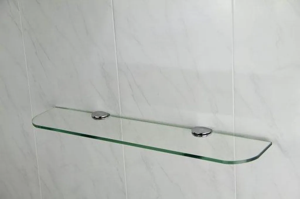 Plaque de verre 400 x 100 mm transparente - Tablette en verre sur mesure