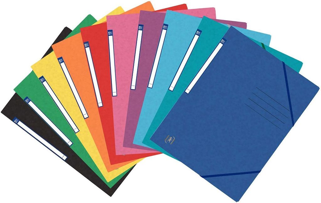 OXFORD 400124547 Eckspannermappe TOPFILE+ A4 Rückenschild Produktbild 