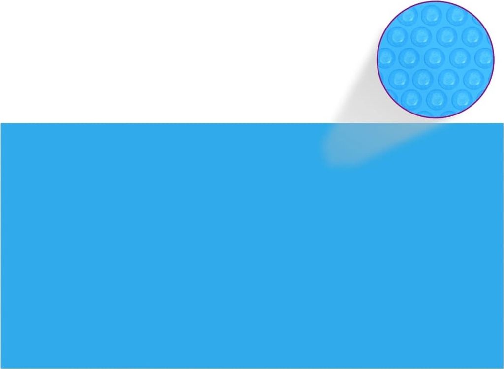 Rechteckige Pool-Abdeckung PE Blau 450 x 220 cm