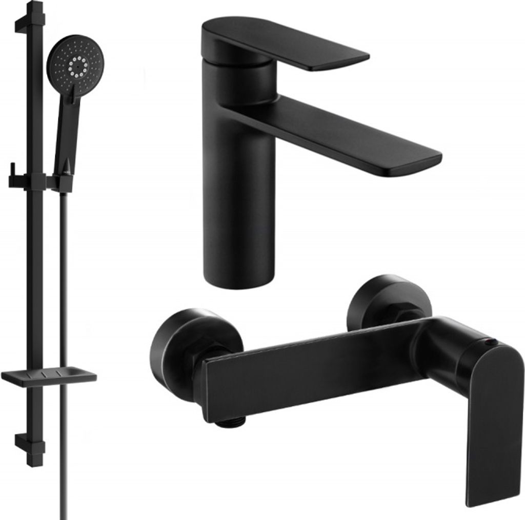 Mexen Zero DQ40 Brausegarnitur, Schwarz - 71104DQ40-70