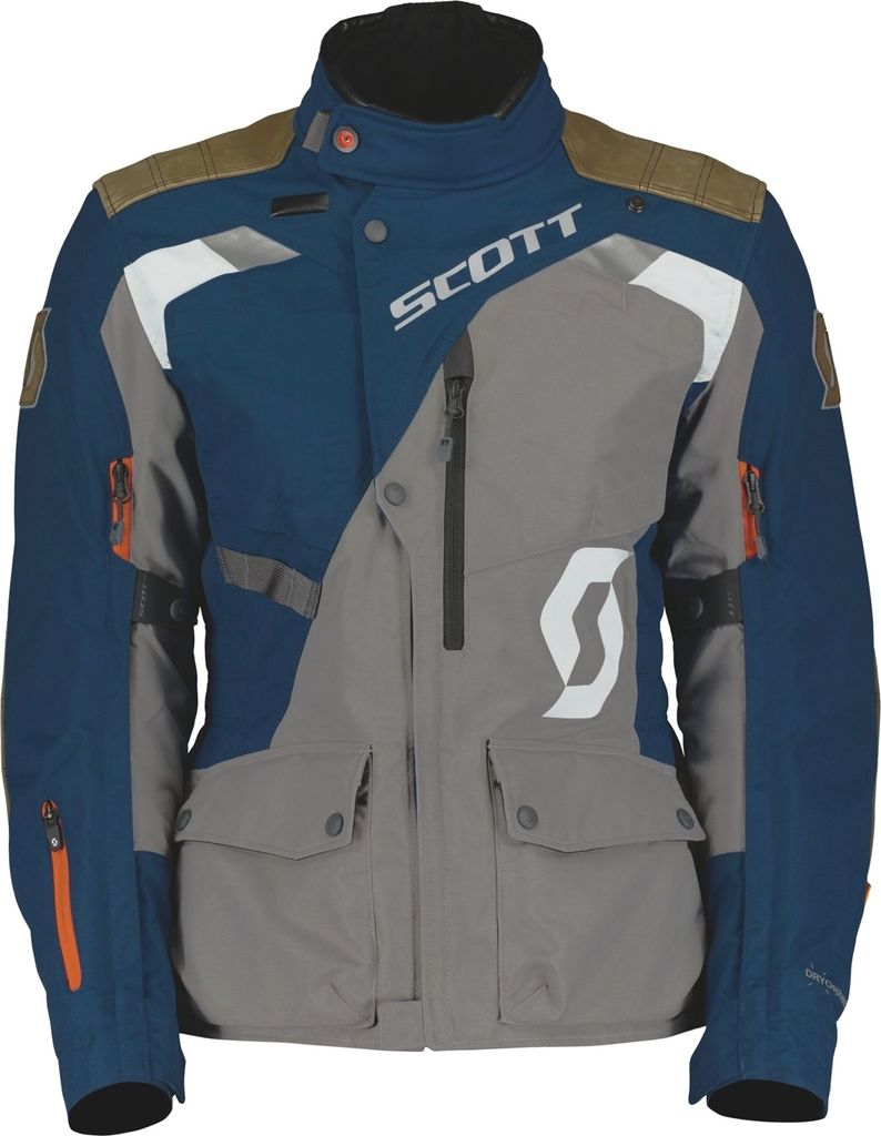 Scott Dualraid Dryo Damen Motorrad Textiljacke, grau/blau, 40