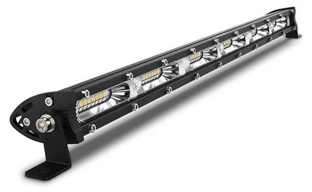 51 cm, 162 W, einreihiger, leistungsstarker LED-Bar (54 LEDs), ultra‐dünn, Halogenlampen-Scheinwerfer, 12V/24V, Auto, ATV, Jeep,