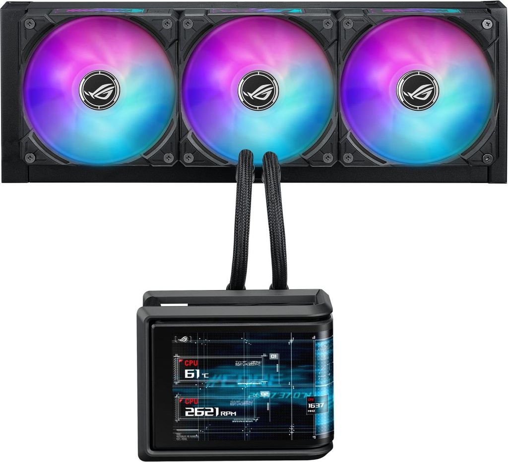 ASUS ROG Ryuo IV SLC 360 ARGB Prozessor All-in-One-Flssigkeitskhler 12 cm Schwarz