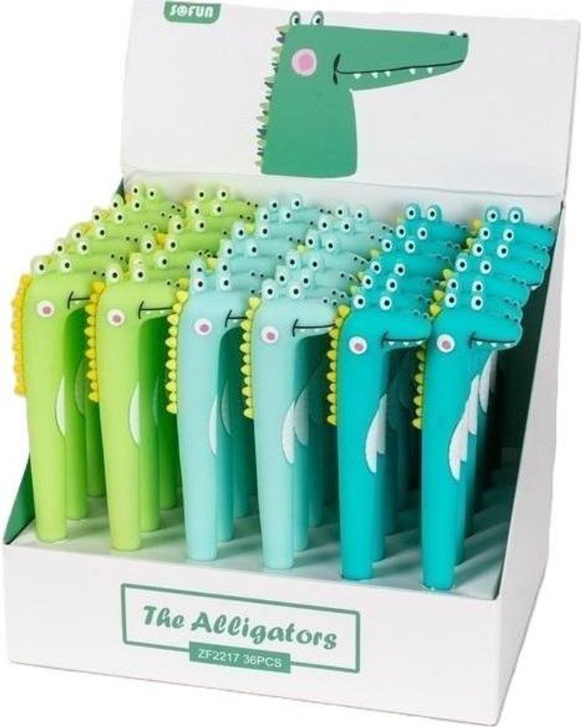 Silky Alligator Gelschreiber MIX (36Stück)