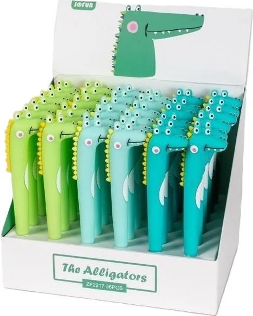 Stylos gel Silky Alligator MIX pour bureau et fournitures scolaires