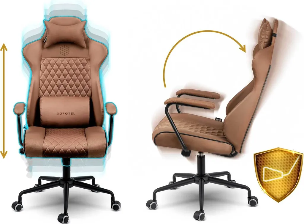 Sedia Ufficio Ergonomica Sofotel Verona 2582 - Marrone - Offerta - 8