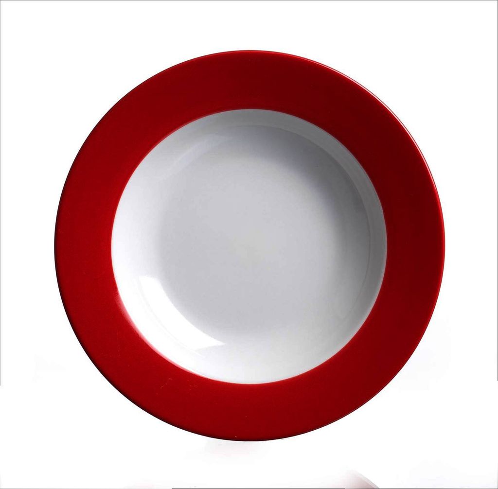 Ritzenhoff & Breker Serie 'Doppio' Suppenteller 22 cm Rot Produktbild 