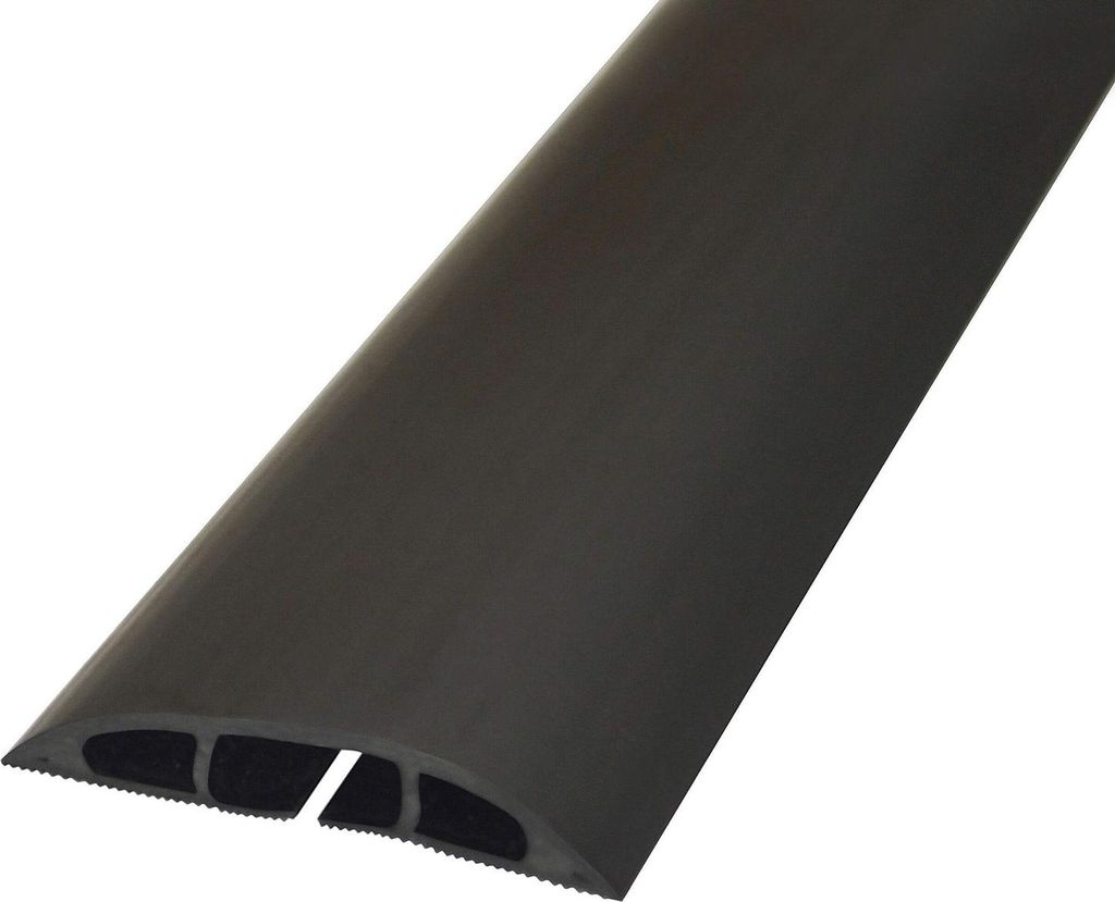 D-LINE Kabelkanal Boden PVC Schwarz 1,8m