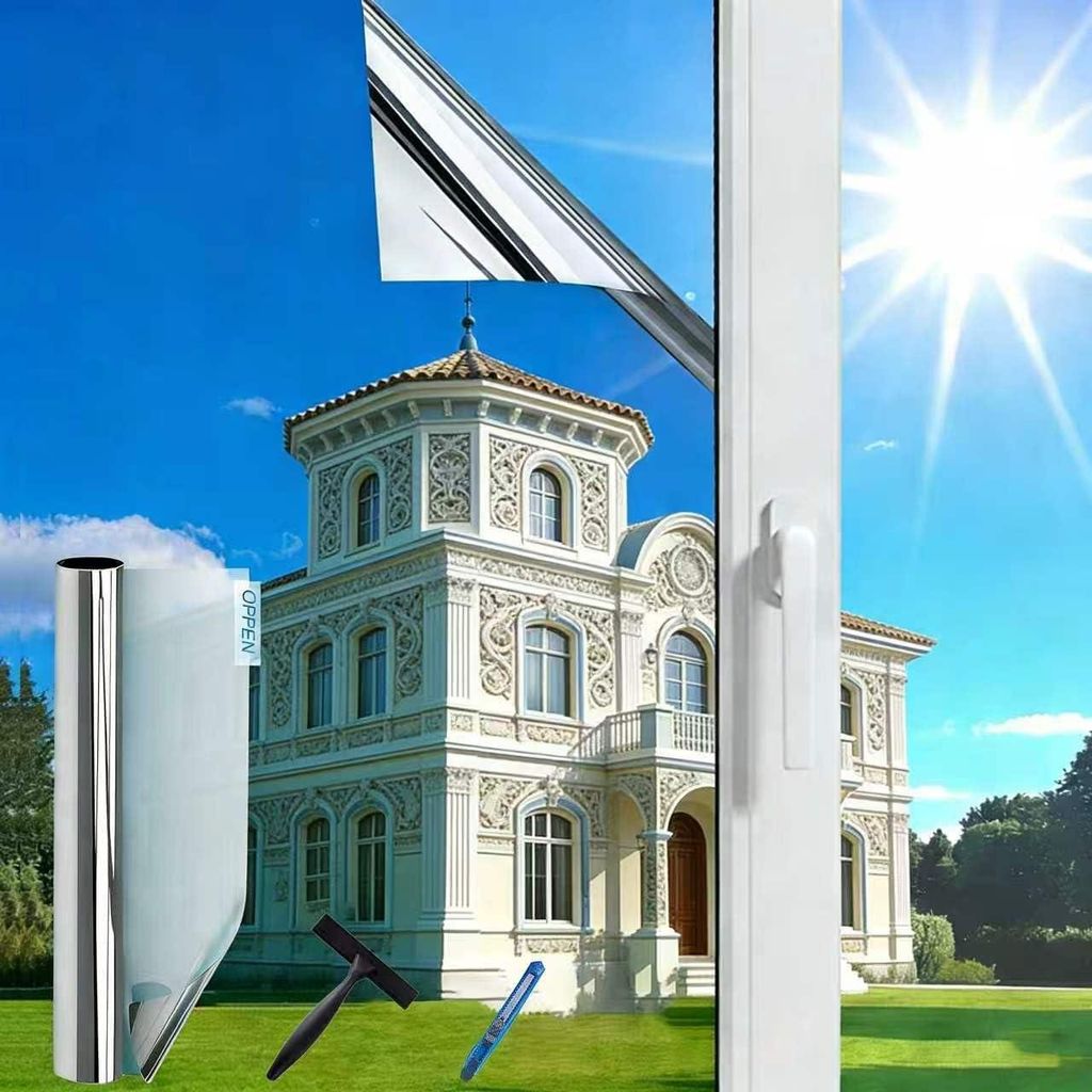 Fensterfolie - Sonnenschutz und Hitzeschutz - für Innen- und Außenmontage - 44,5x200 cm