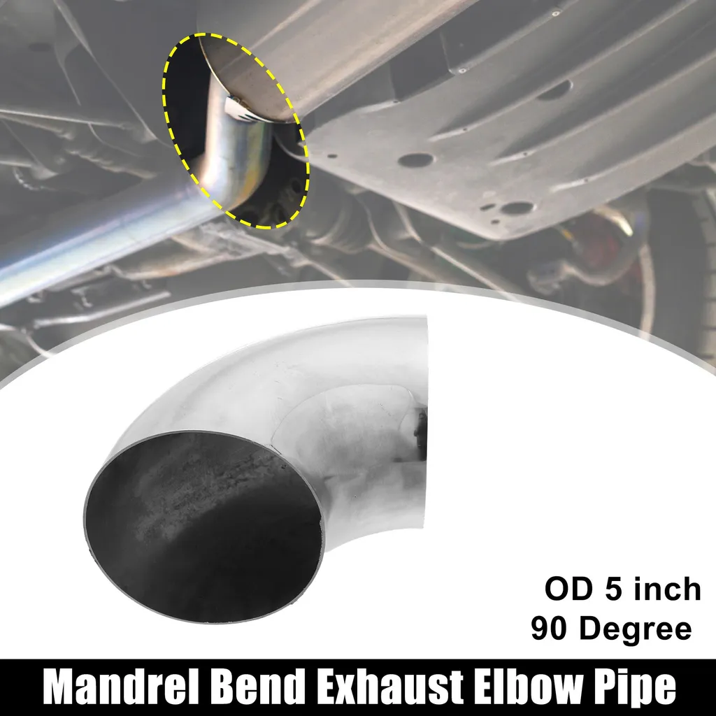 Coude Échappement 5 Pouces 90° Inox SS304 : Fini la Rouille et Fuites