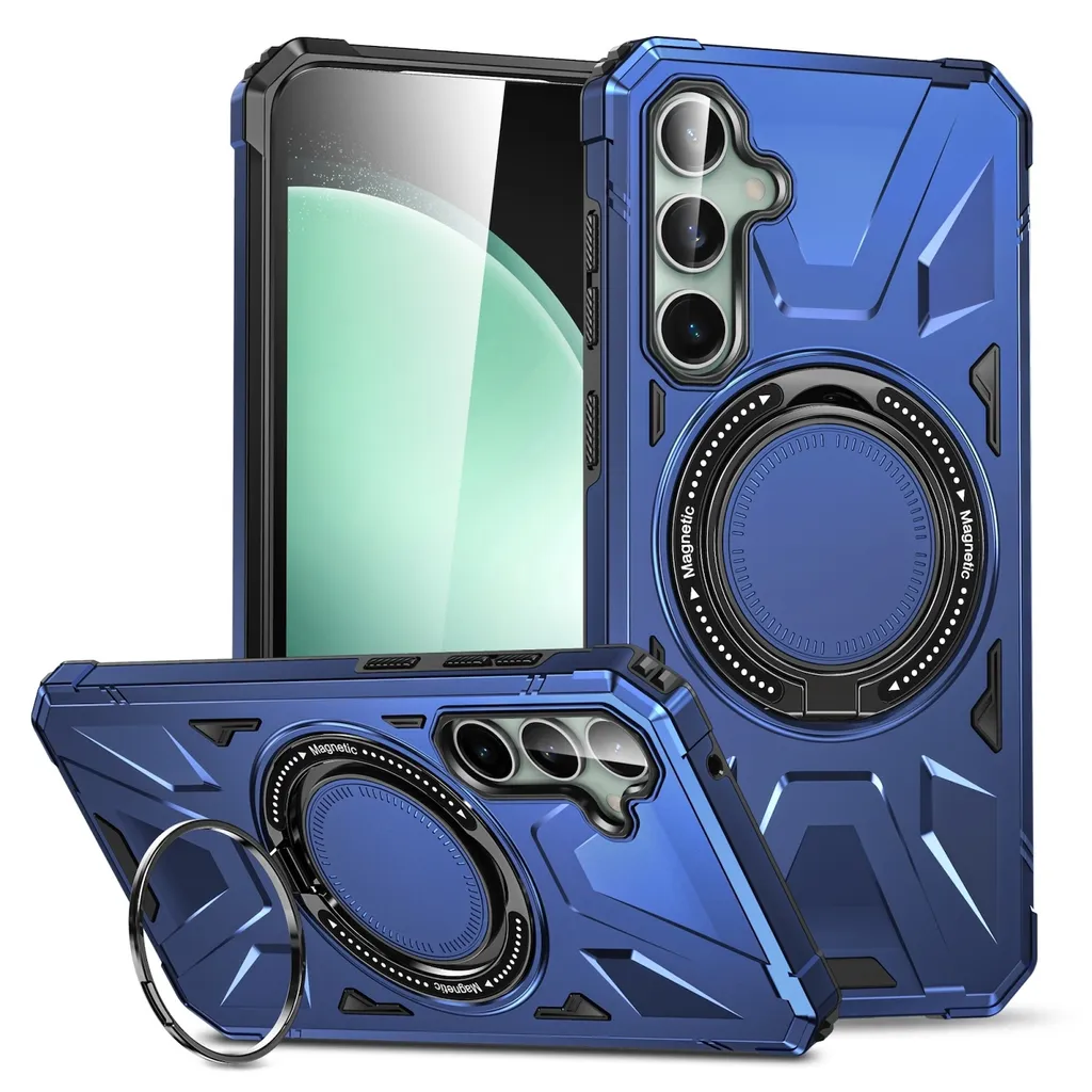 Cover MagSafe Samsung A55 5G Blu Scuro - Protezione Magnetica Antiurto