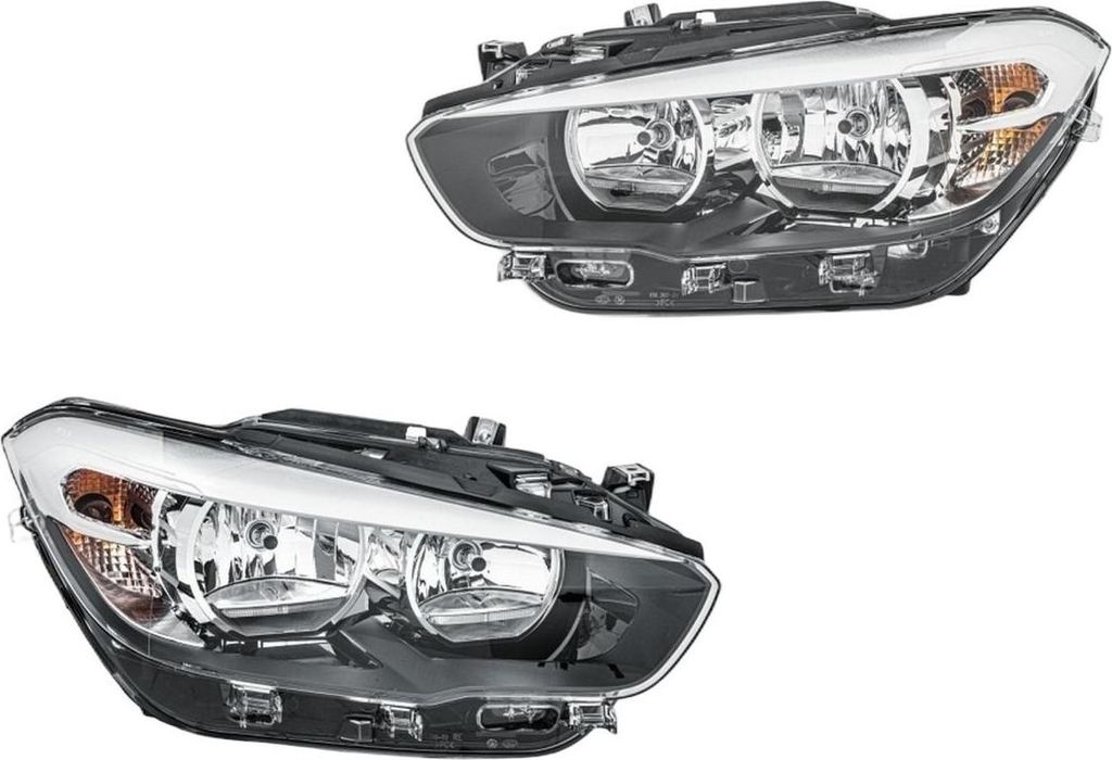 Hauptscheinwerfer-Set li re 12 V H7/H7 PY21W Halogen HELLA für u.a. BMW 1er