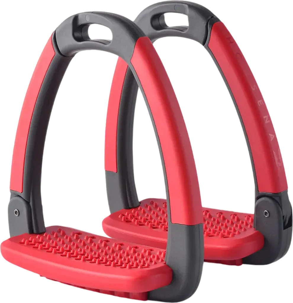 Semelles d'étriers Horsena BZ5628 Rouge profond - Lot de 2 Taille unique