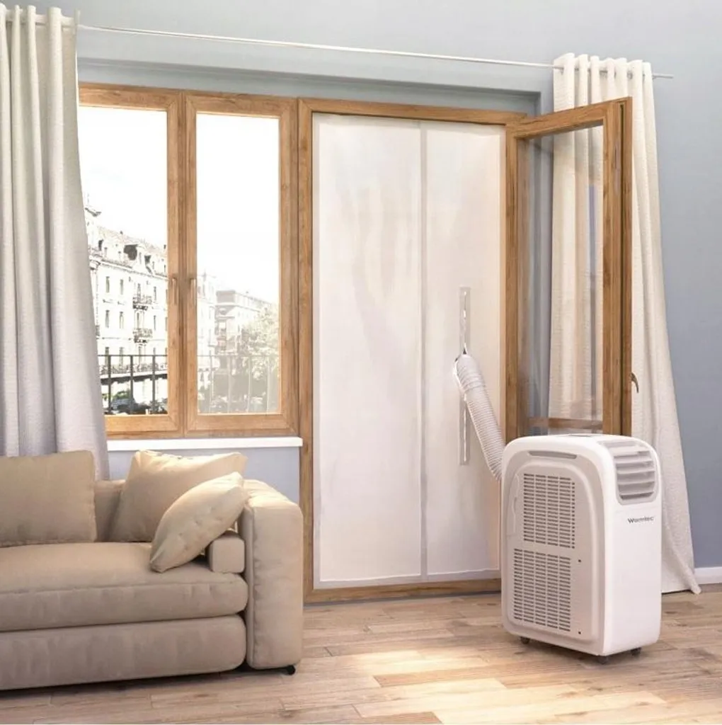 Kit isolation climatisation porte balcon 210x90 cm avec zip robuste - 3